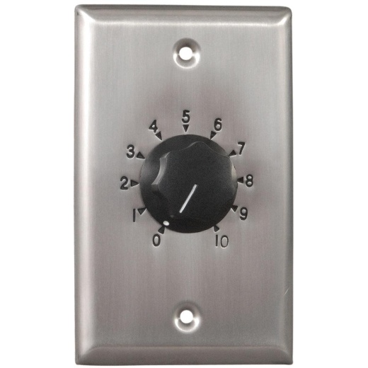 Atlas Sound AT100 100W Auto Transformer Speaker Volume Control Stainless Steel