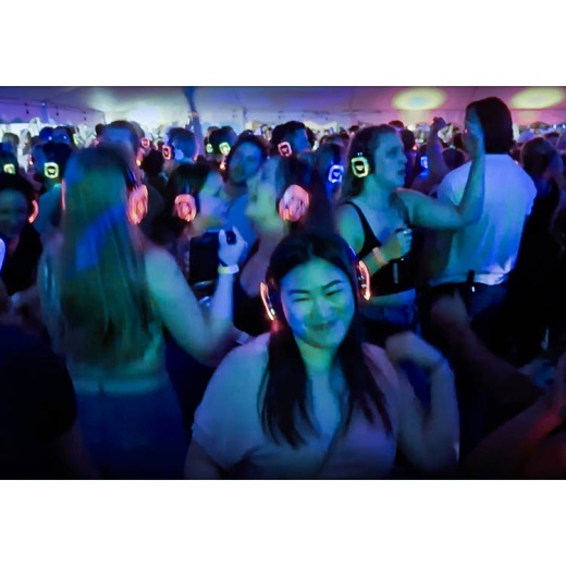 Talent Prism Silent Disco Headphones With Color Changing LEDs