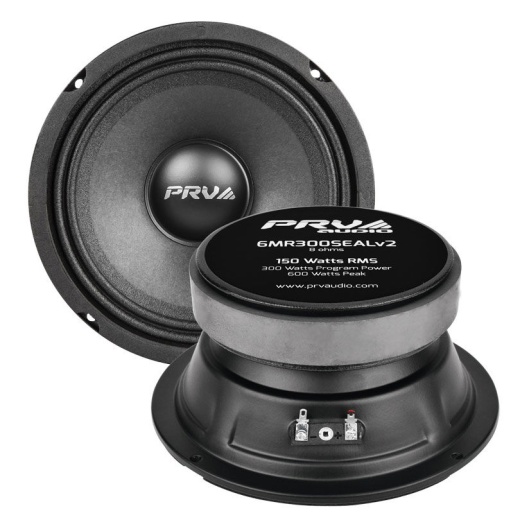 Prv Audio 6Mr300sealv2 6-1/2" Sealed Back Midrange 8 Ohm