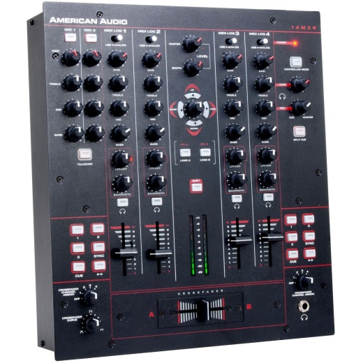 American Audio 14 MXR 4-Channel DJ Mixer and MIDI Controller w/Virtual DJ LE