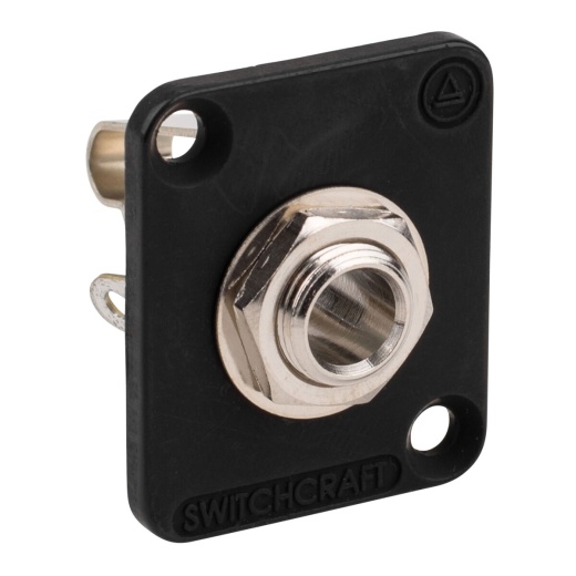 Switchcraft E11b 1/4" Mono Eh Panel Mount Jack Black