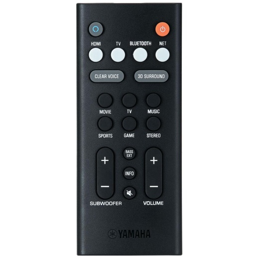 Yamaha Yas-109 35" Sound Bar with Bluetooth and Dual Built-In Subwoofers and Alexa Built-In