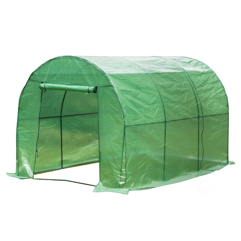 Green Outdoor Portable Garden Plant Walk-In Greenhouse And Garden Hot House Waterproof