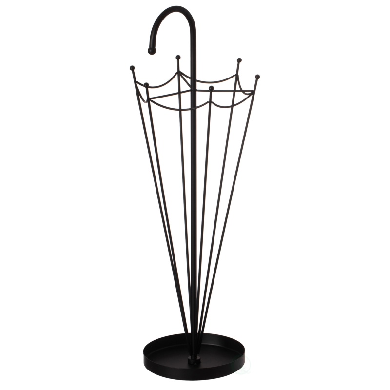 Black Umbrella Shaped Creative Umbrella Holder Stand For Indoor And Outdoor