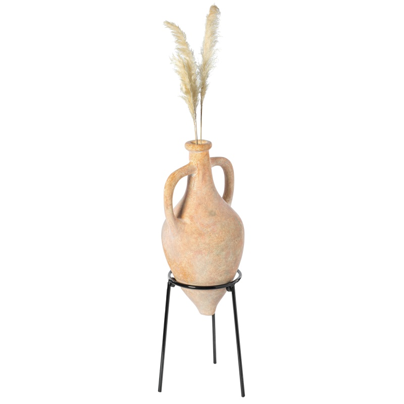 Antique Style Floor Vase on Tripod Stand
