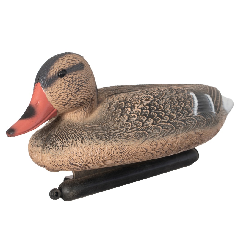 Gardenized Realistic Duck Decoy For Hunting - Lifelike Low-Profile Field Design With Detailed Feather Pattern - Stationary Waterfowl Attractor For Land, Shoreline And Marsh