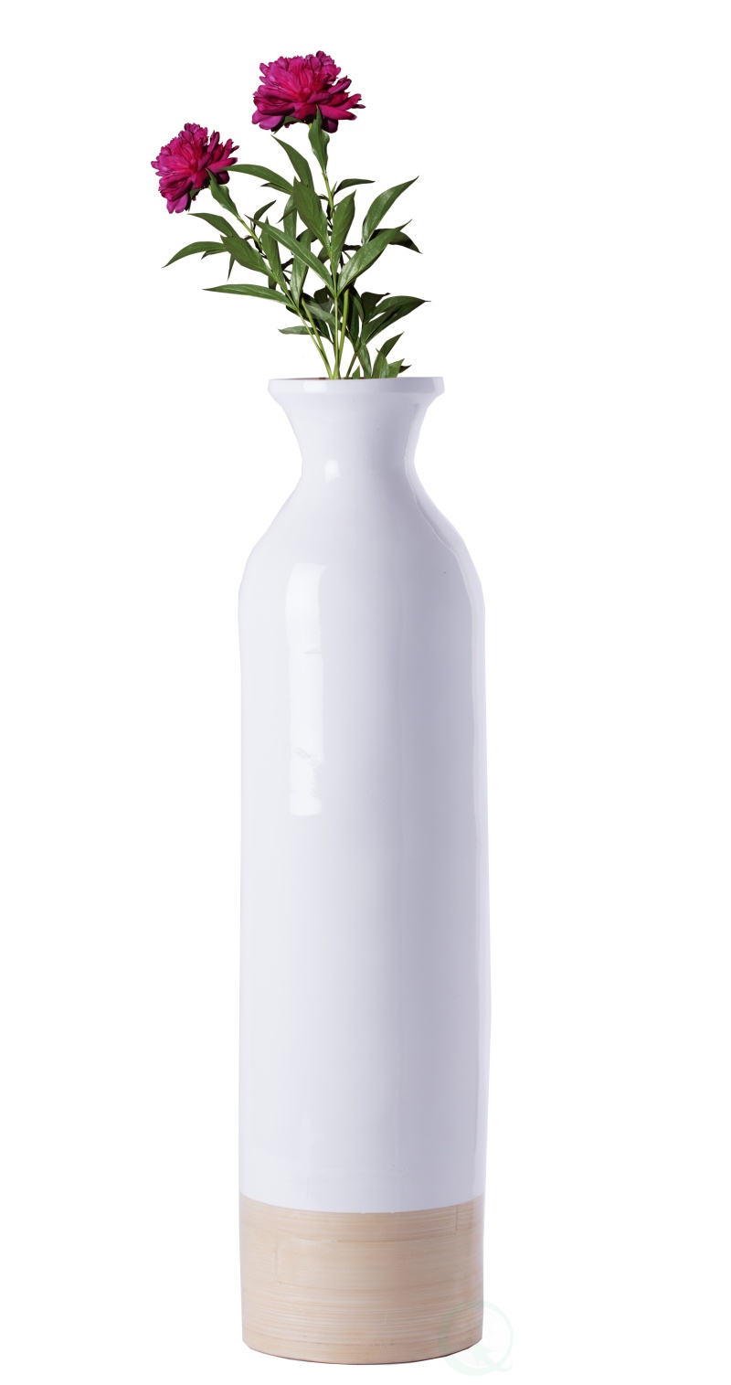 Tall Spun Bamboo Floor Vases