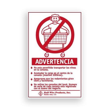 Wall Mounted Warning Sign - Spanish