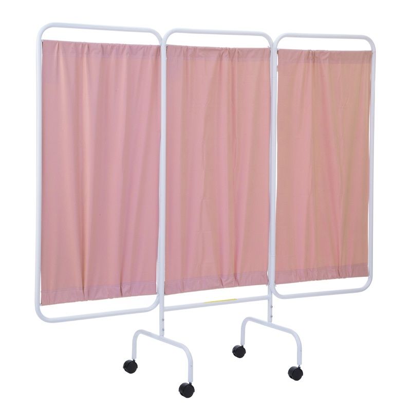 Mobile Antimicrobial Three Panel Privacy Screen