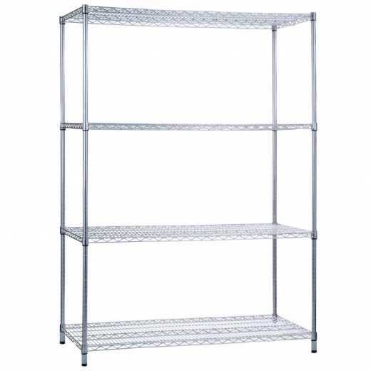 R&B Wire Shelving Unit 24 X 48 X 72 - Wire Shelves Without Casters