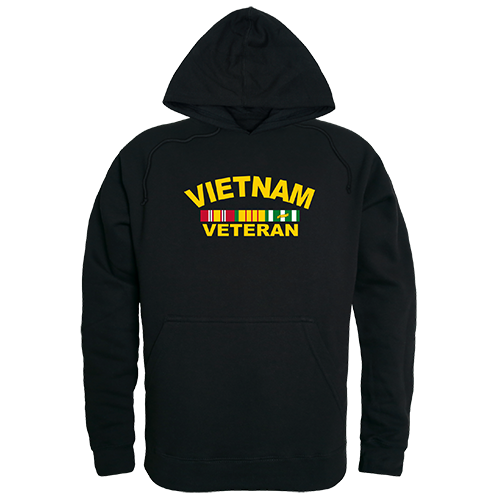 Graphic Pullover, Vietnam Vet, Black, Xl