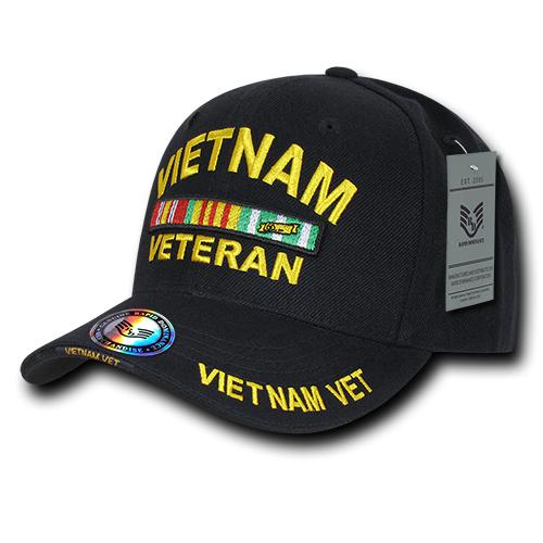 The Legend Milit Caps, Vietnam Vet,Black