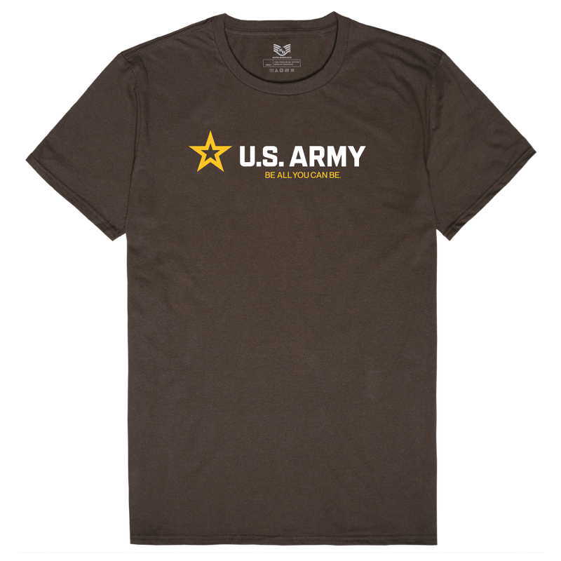 Relaxed Graphic T's,Us Army 60,Brown, l