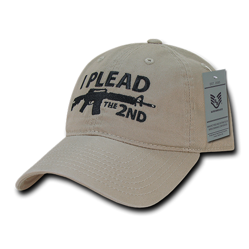Relaxed Graphic Cap, I Plead 2Nd, Khaki