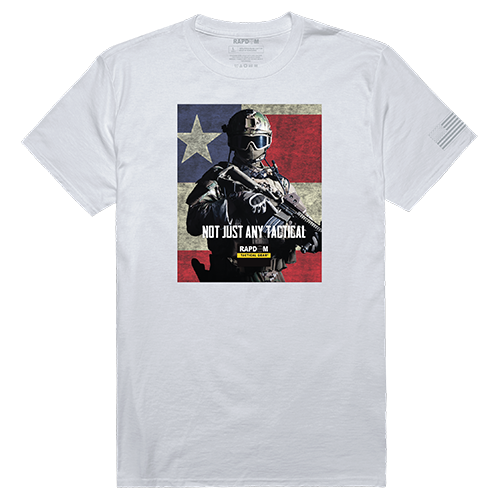 Tactical Graphic T, Not Just Any, Wht, l