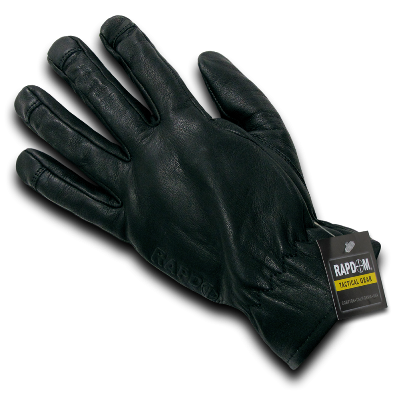 Leather Shooting Glove, Black, s