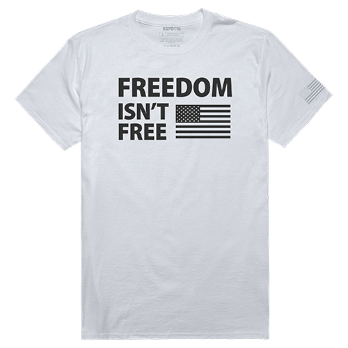 Tac. Graphic T, Freedom Isn't, Wht, S