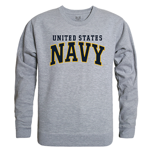 Graphic Crewneck, Us Navy 3, H.Grey, m