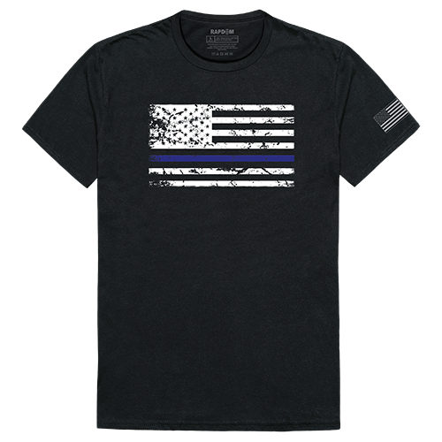 Tacticalgraphic T,Thin Blue Line, Blk, s