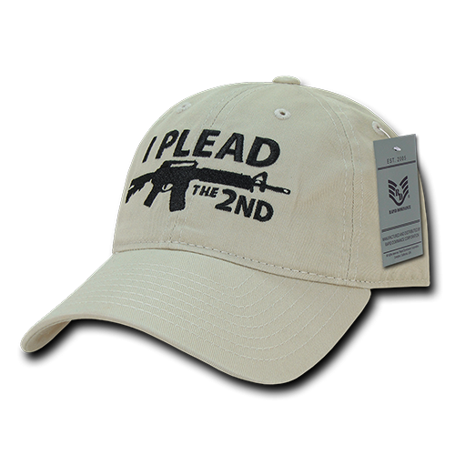 Relaxed Graphic Cap, I Plead 2Nd, Stone