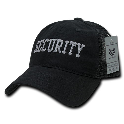 Relaxed Trucker Caps, Security, Black