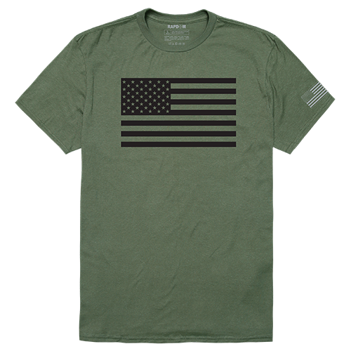 Tactical Graphic T, Tonal Flag, Olv, s
