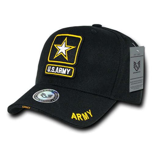 The Legend Military Caps, Army Star, Blk