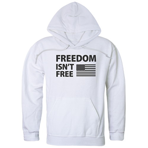 Graphic Pullover, Freedom Isn't, Wht, 2x
