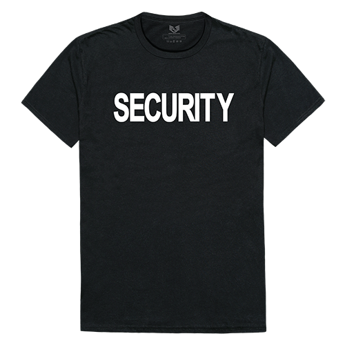 Relaxed Graphic T's, Security, Black, l