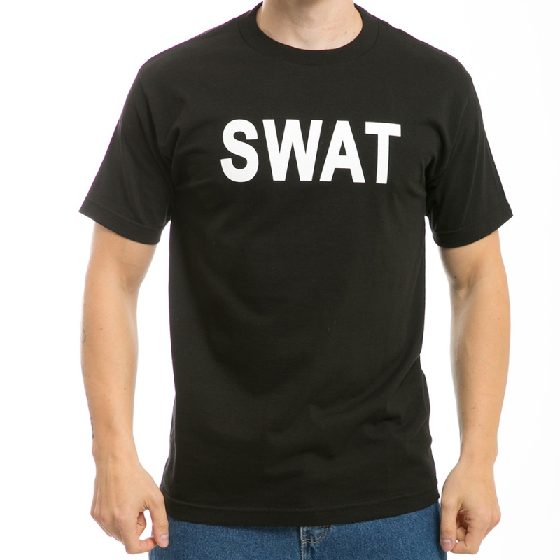 Law Enf. T's, Swat, Black, l