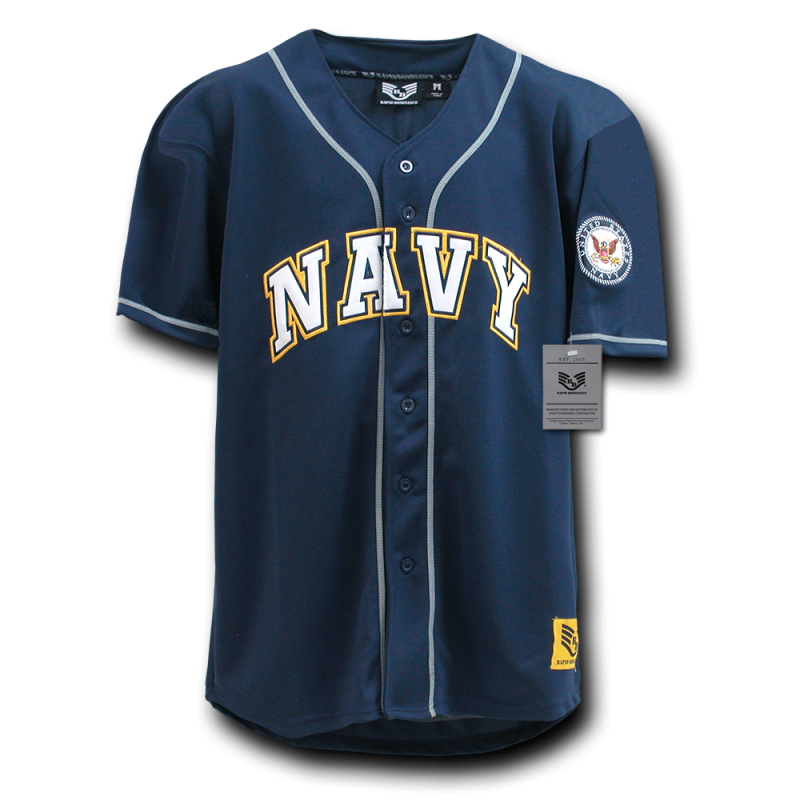 Baseball Jersey, Navy, Navy, l