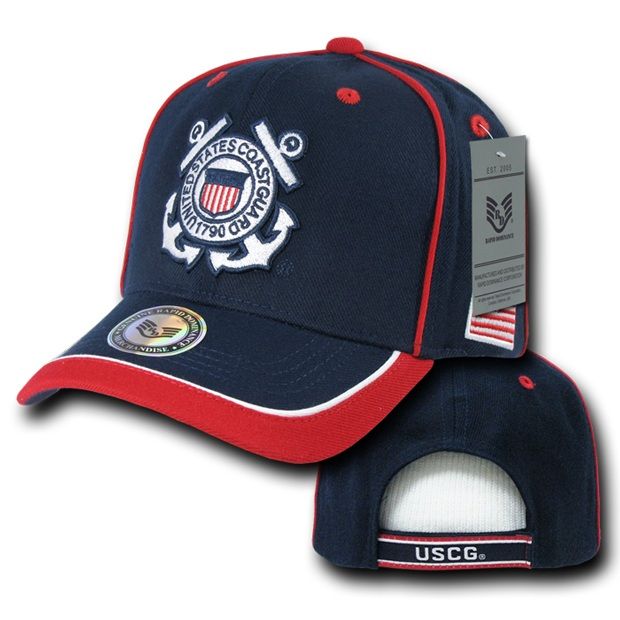 Piped Military Caps, Coast Guard, Navy