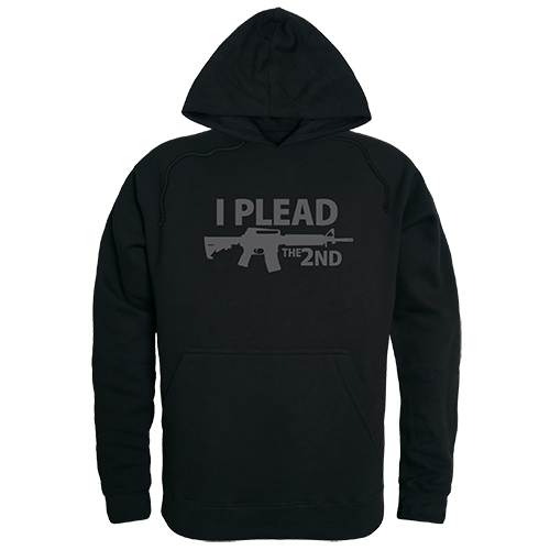 Graphic Pullover,I Plead The 2Nd, Blk, s
