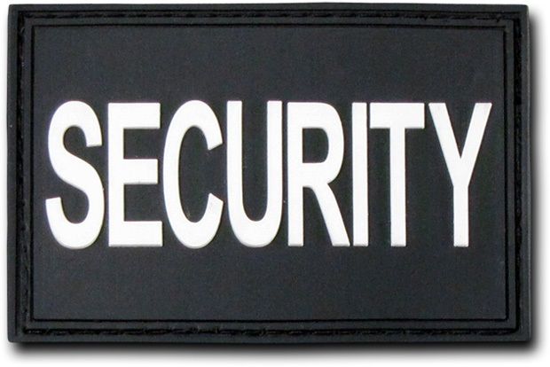 Rubber Patch (3""X2""),Security,Black