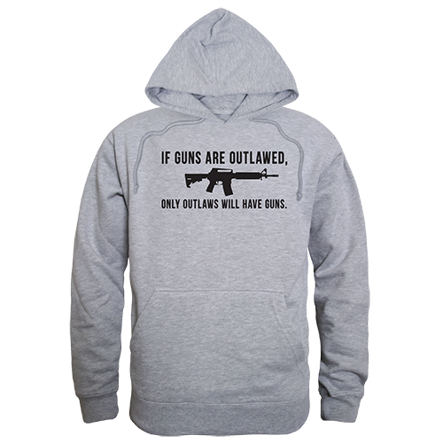 Graphic Pullover, Outlawed, H.Grey, s