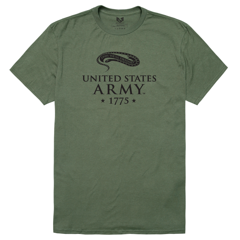 Relaxed Graphic T's, Army 18, Olive, m