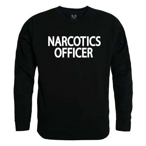 Graphic Crewneck, Narcotics, Black, s