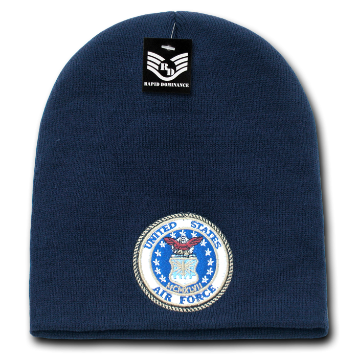 Military Work Beanies,Airforce Emb, Navy
