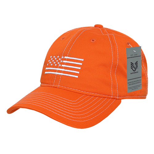 Relaxed Graphic Cap,White Us Flag,Orange