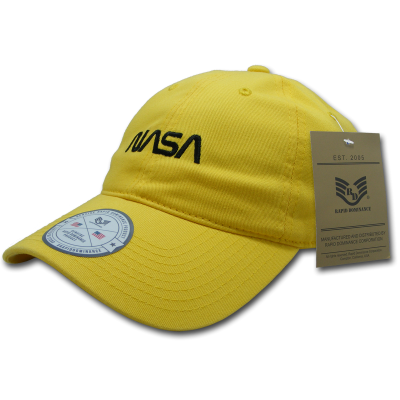 Nasa Relaxed Caps, Worm, Yellow