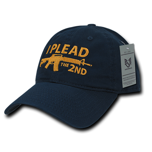Relaxed Graphic Cap, I Plead 2Nd, Navy