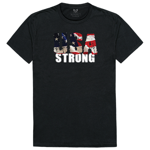 Relaxed Graphic T, Usa Strong 1, Blk, l