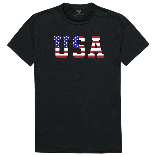 Relaxed G. Tee, Flag Text 2, Blk, Xl