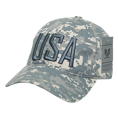 Relaxed Ripstop Cap, Usa Text, Acu