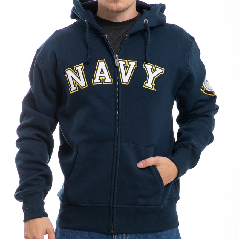 Full Zip Hoodies, Us Navy, Navy, s