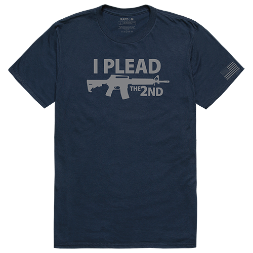 Tac. Graphic T, I Plead The 2Nd, Nvy, 2x