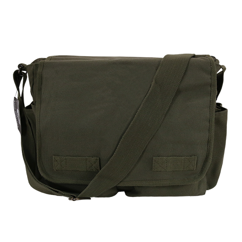 Classic Military Messenger Bags, Olive