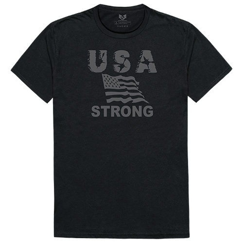 Relaxed Graphic T, Usa Strong 2, Blk, 2x