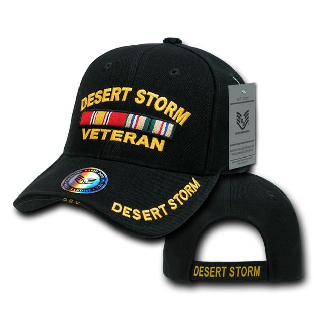 Deluxe Milit. Caps, Des Stormvet, Black