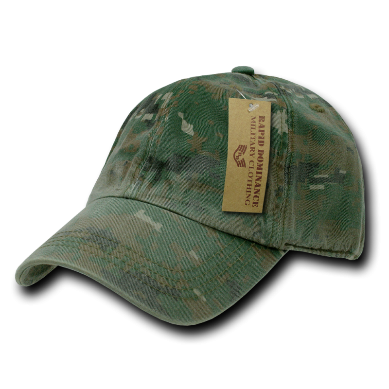 Camo Polo Caps, Woodland Digital